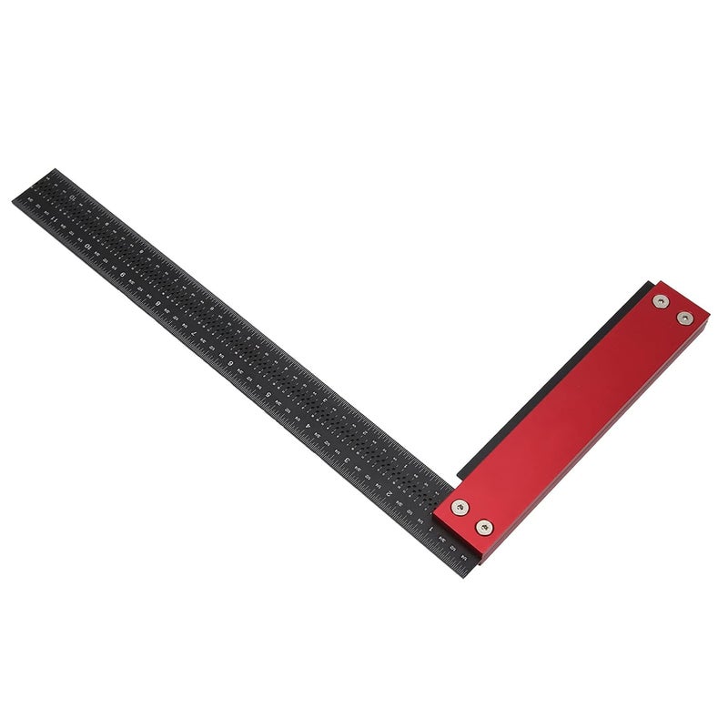 12 Inch Aluminum Alloy T Type Ruler Hole Scriber Woodworking Measuring Marking Tool - Image 5