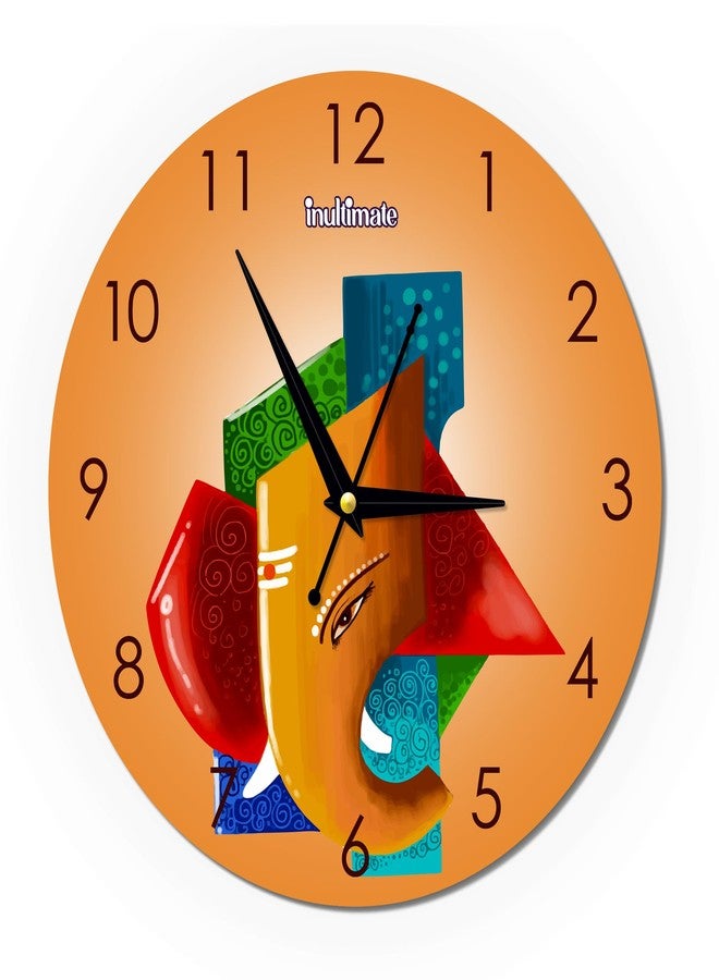 inultimate Ganesha Wall Clock, Analog Clock for Home, Living Room, Bedroom & Office (Saanjh Wall Clock) - Image 1