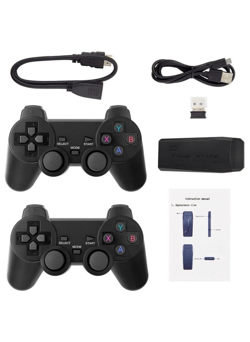 ELTRAZONE Integrated retro 4K game console with dual 2.4G wireless controllers, plug-and-play video game stick, built-in 3,500 games, 9 classic emulators, high-definition HDMI output for TV  - Image 2