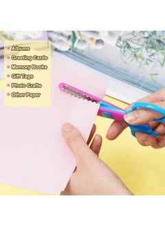 UCEC Craft Scissors Decorative Edge, Craft Scissors, Zig Zag Scissors, Decorative Scissors, Scrapbook Scissors, Pattern Scissors For Kids Adults, Fancy Scissors, Crazy Scissors For Crafting, 8 Pack  - Image 4