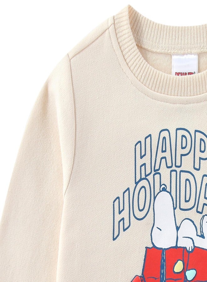 Peanuts Snoopy Baby Boys Christmas Sweatshirt and Pants Set for Infants - Image 4