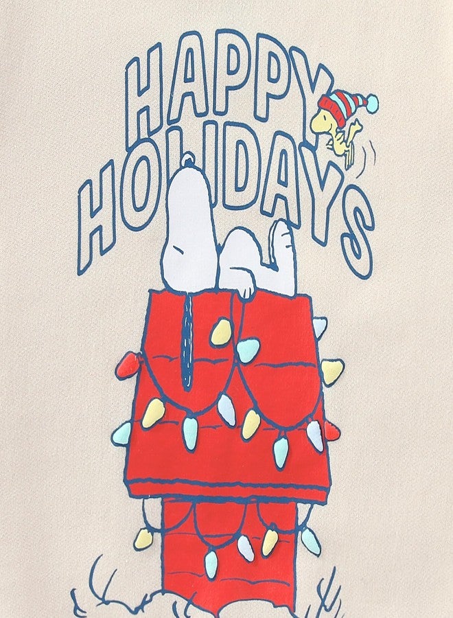 Peanuts Snoopy Baby Boys Christmas Sweatshirt and Pants Set for Infants - Image 5