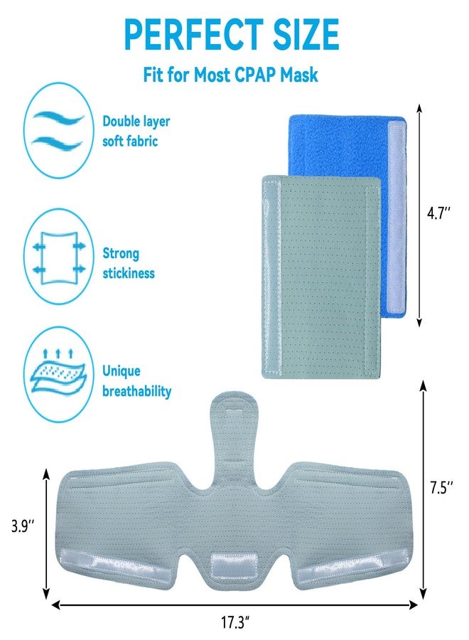 NATAKU Innovative Neck Strap Pads kit- 5 Packs Cooling Silk Comfort Headgear Strap Covers for Full Face Masks Accessories & Supplies,Soft Fleece Strap Cushions to Reduce Red Marks - Image 3