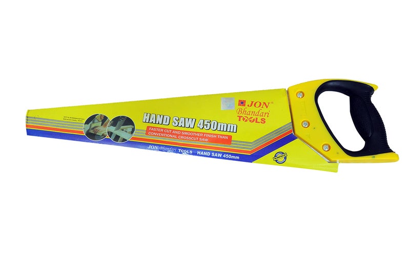 Jon Bhandari Tools 18 inch (450mm) Hand Saw – Hardened Steel Durable Blade with Ergonomic Handle, Precision Cutting | Fine Tooth Manual Saw for Wood, PVC, Plastic | Professional Carpentry & DIY Use - Image 3
