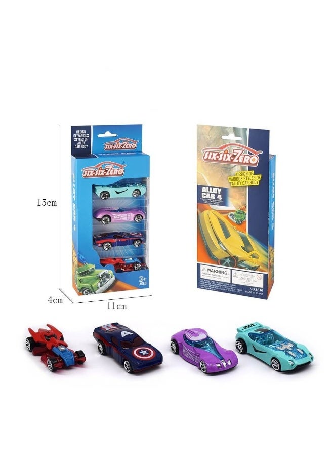 سيكس - سيكس - زيرو سيارات أبطال معدنية - 4 قطع - Image 1