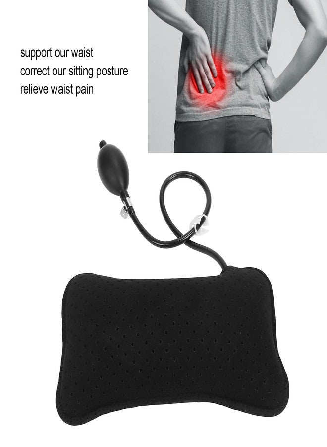 Semme Inflatable Lumbar Support For Car,Inflatable Lumbar Pillow,Inflatable Travel Lumbar Pillow, Portable Lower Back Support Pillow for Airplane Flight Travel Essentials for Car Office Chair Recliner - Image 4