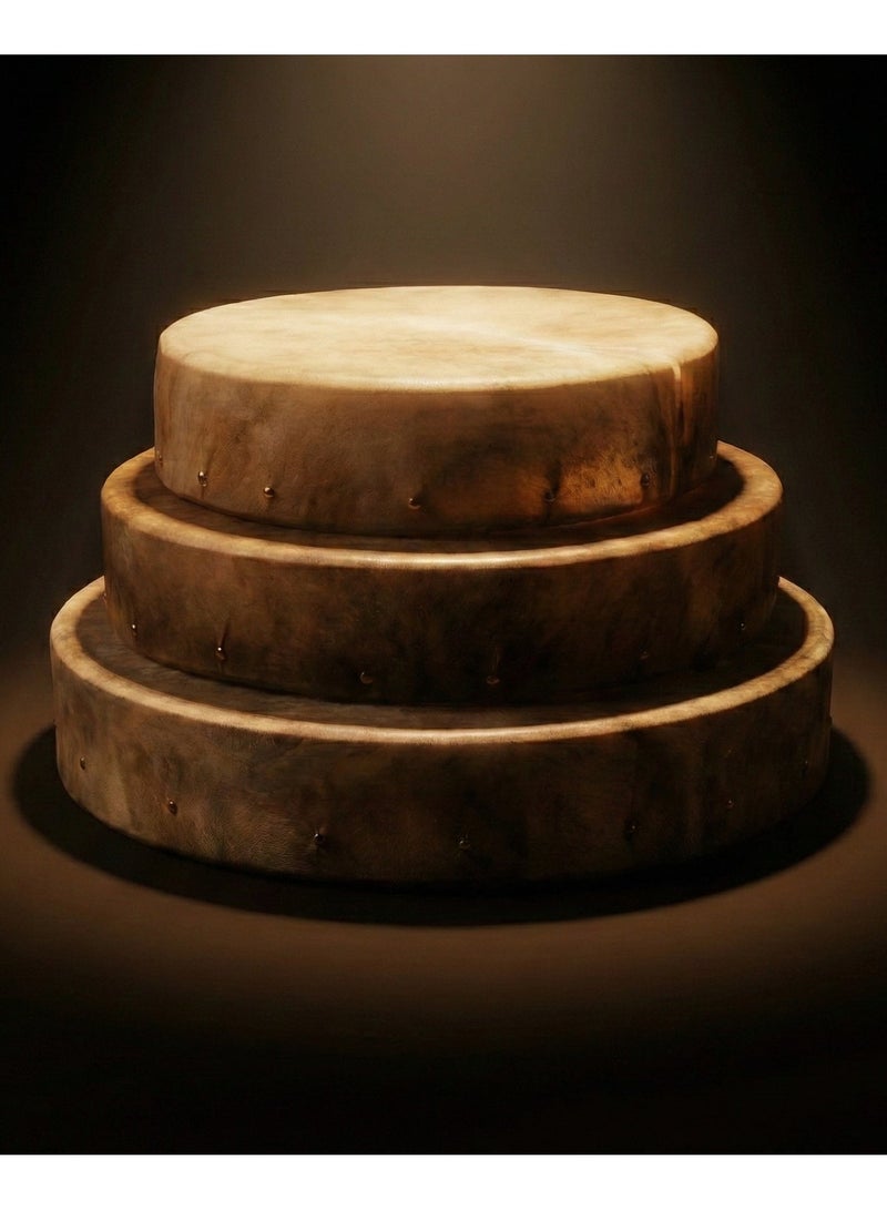 Al-Karaz Music Leather Tambourine Set - Image 3
