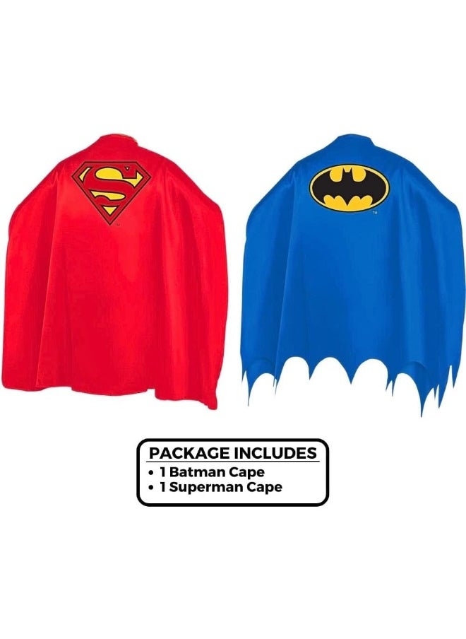 Amscan - Kids Superman and Batman Capes- 2 pcs. - Image 1