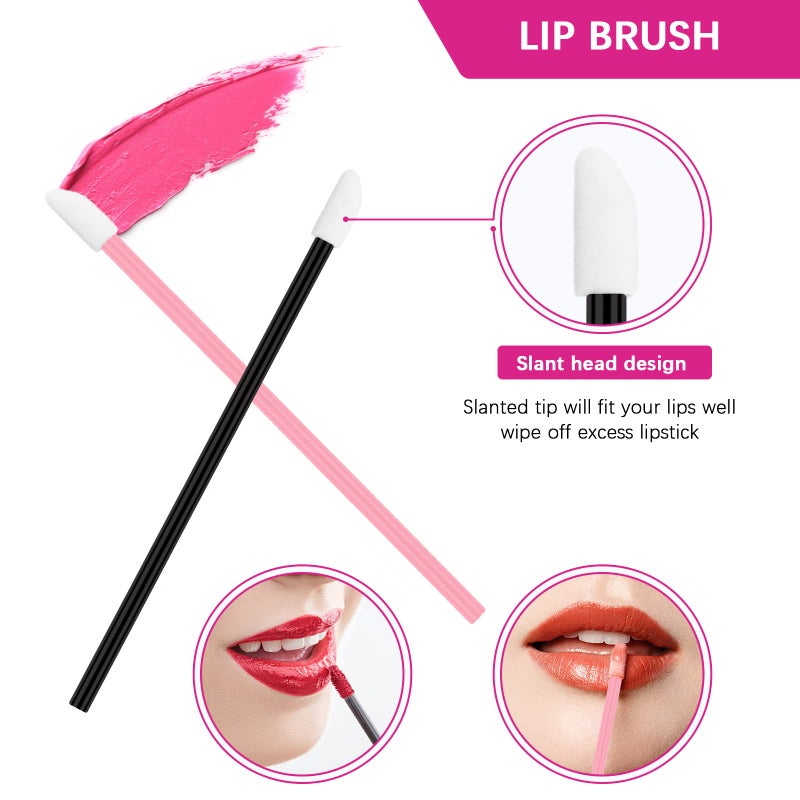 Rolybag Disposable Makeup Applicators Kit Mascara Wands Eyeliner Brushes Lip Applicators Eyeshadow Applicators Disposable Makeup Tools with Organizer Box for Easy Portability - Image 4