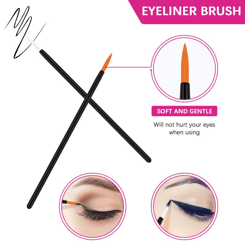 Rolybag Disposable Makeup Applicators Kit Mascara Wands Eyeliner Brushes Lip Applicators Eyeshadow Applicators Disposable Makeup Tools with Organizer Box for Easy Portability - Image 5
