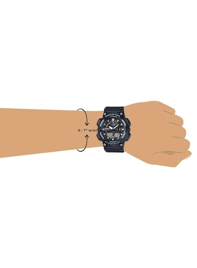CASIO Men's Resin Digital Watch AEQ-110W-1AVDF - 52.2 mm