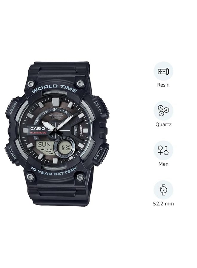 كاسيو ساعة يد رقمية للرجال من الراتنج -- - . مم - Image 2