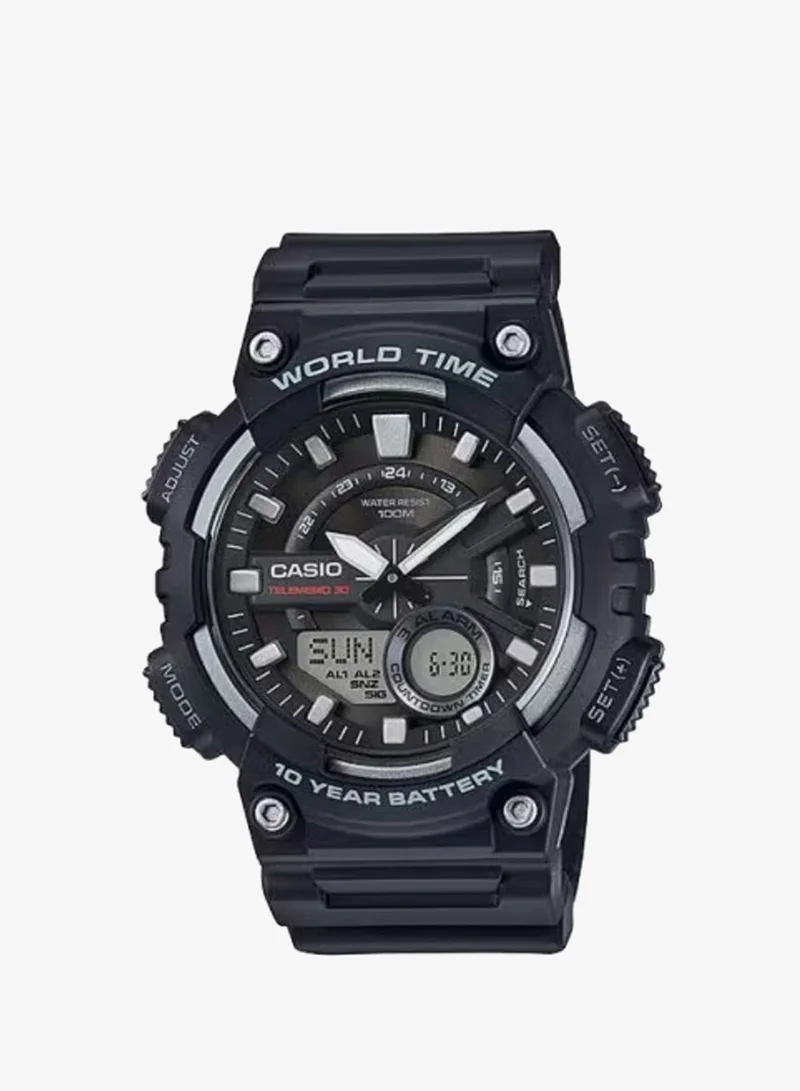 CASIO Men's Resin Digital Watch AEQ-110W-1AVDF - 52.2 mm