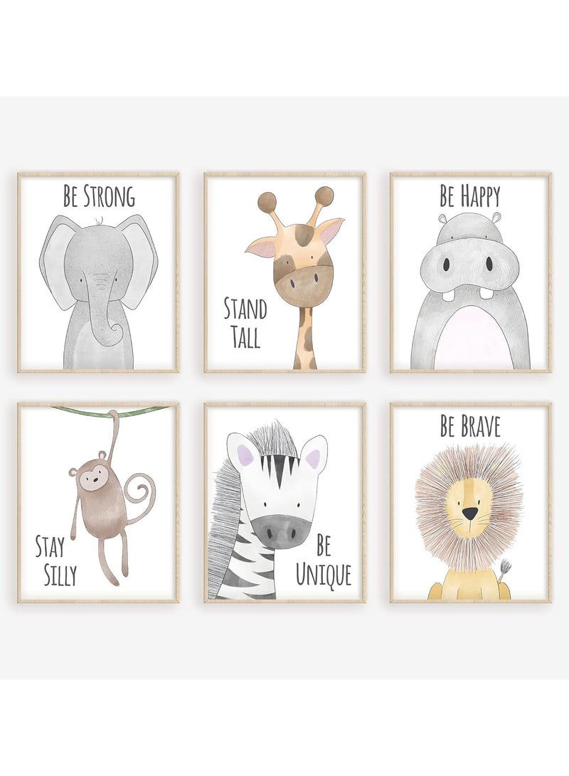 Today Idea Nursery Decor | Baby Decor | Jungle Nursery Decor | Baby Nursery Decor | Safari Decor | Baby Room Decor | Nursery Decor | Baby Nursey Decor (8"x10", UNFRAMED) - Image 1