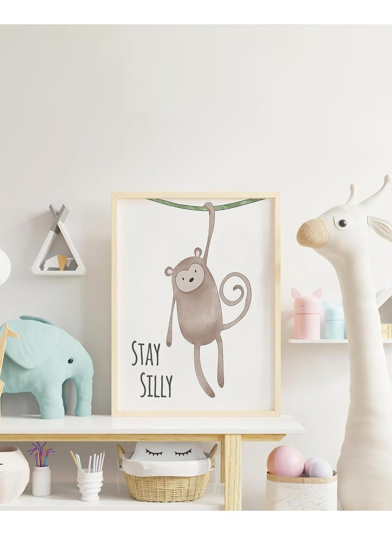 Today Idea Nursery Decor | Baby Decor | Jungle Nursery Decor | Baby Nursery Decor | Safari Decor | Baby Room Decor | Nursery Decor | Baby Nursey Decor (8"x10", UNFRAMED) - Image 3