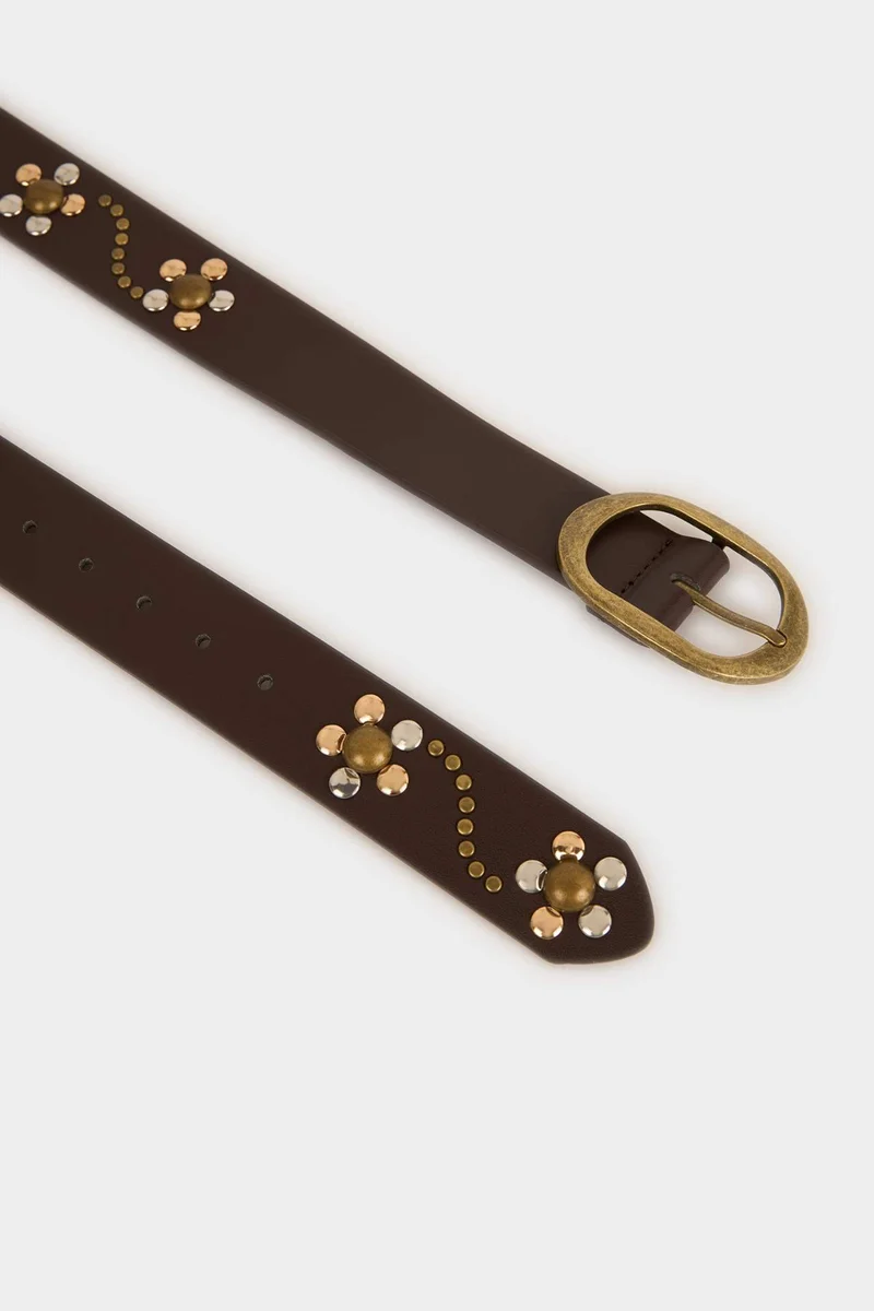 Defacto  Woman Oval Buckle Faux Leather for Women | Best Price UAE