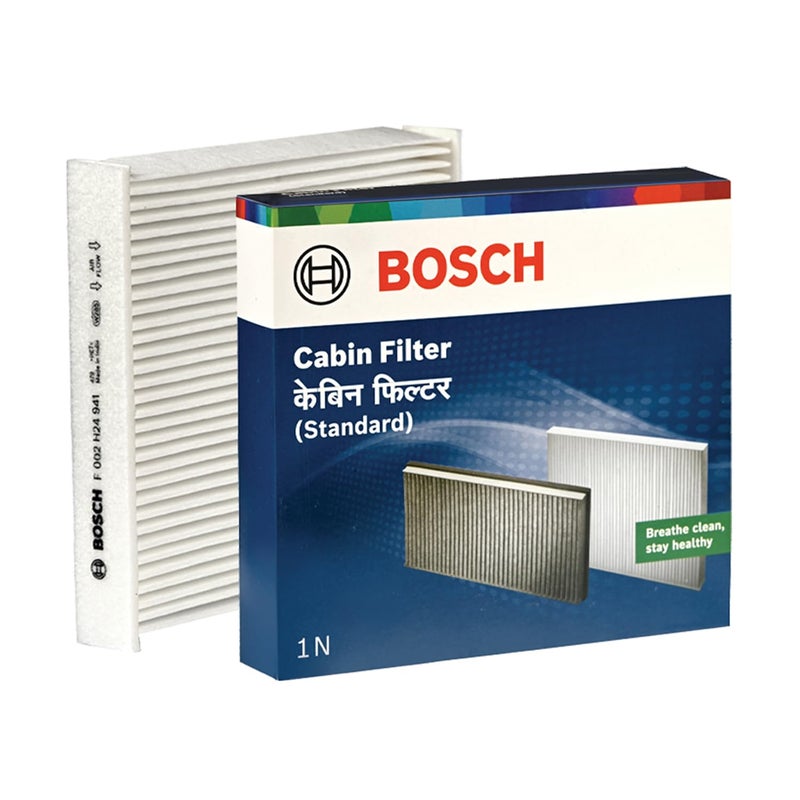BOSCH F002H24942 Cabin Filter, Replacement Filter - Against Pollen and Dust for Cleaner Air Inside the Vehicle - Image 1