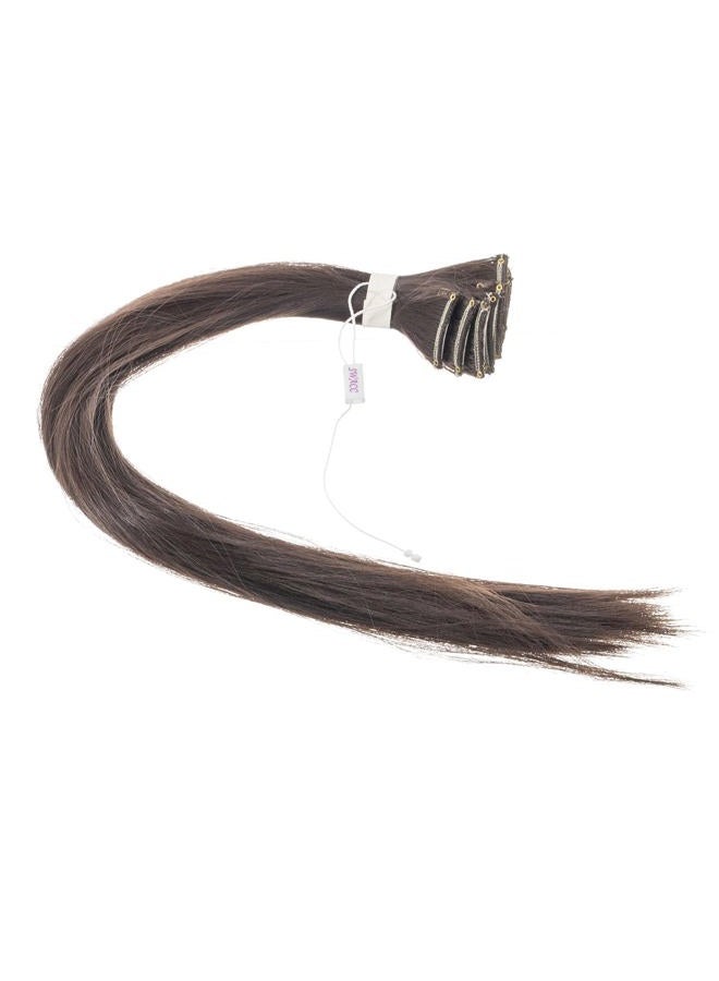 SWACC 12 قطعة مشبك تسليط لون واحد للحفلات في وصلات الشعر الملونة (بني داكن-4#) - Image 2