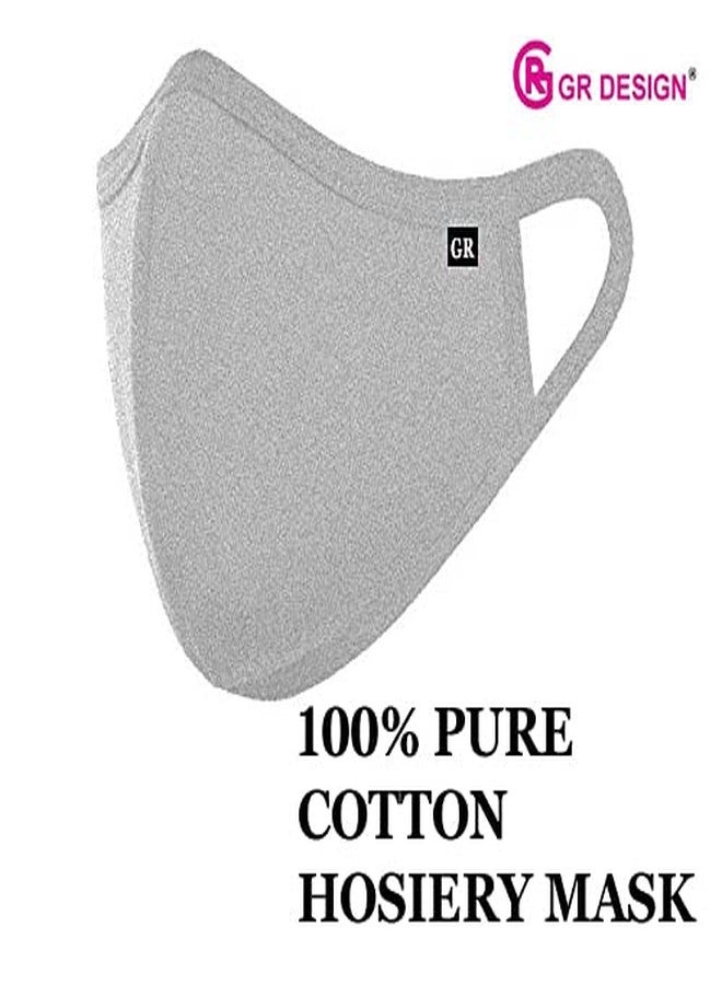 GR DESIGN Hosiery Cotton 6 Mask, Reusable and Washable Face Masks - Image 3