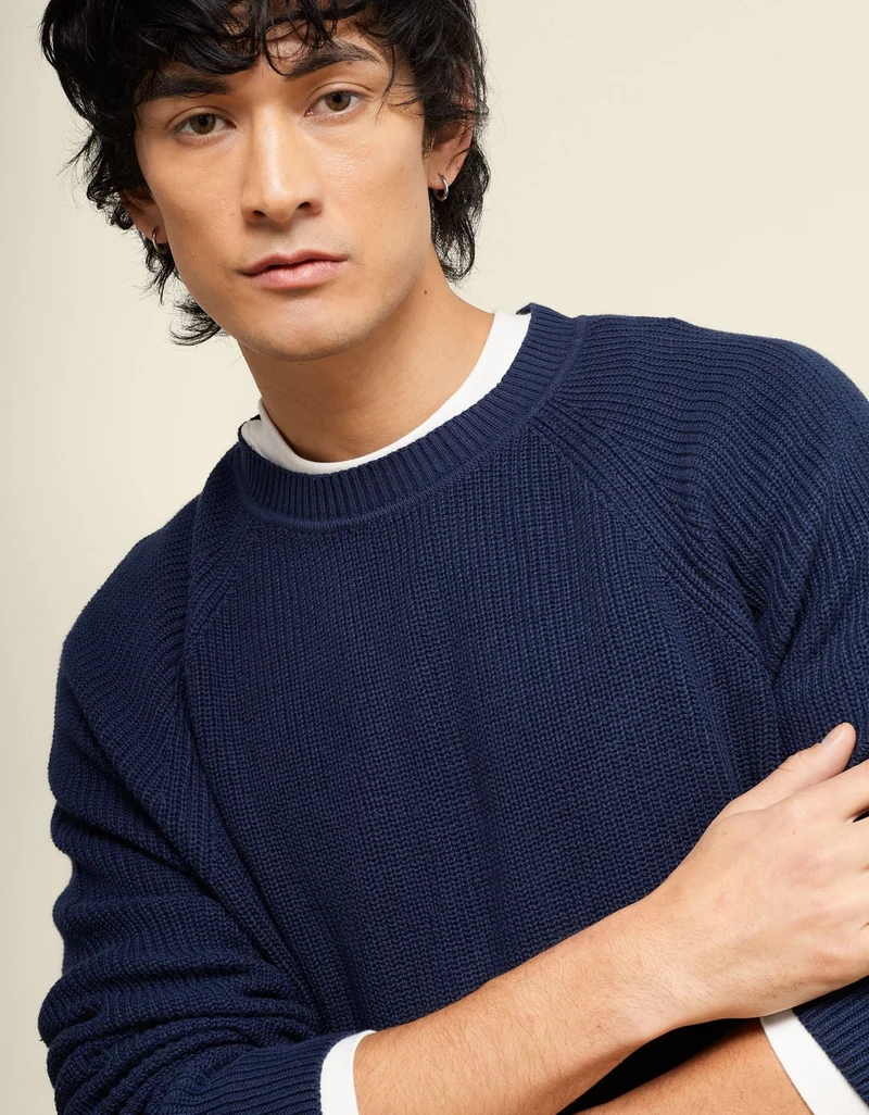 American Eagle  AE Shaker Stitch Sweater  | Best Price UAE