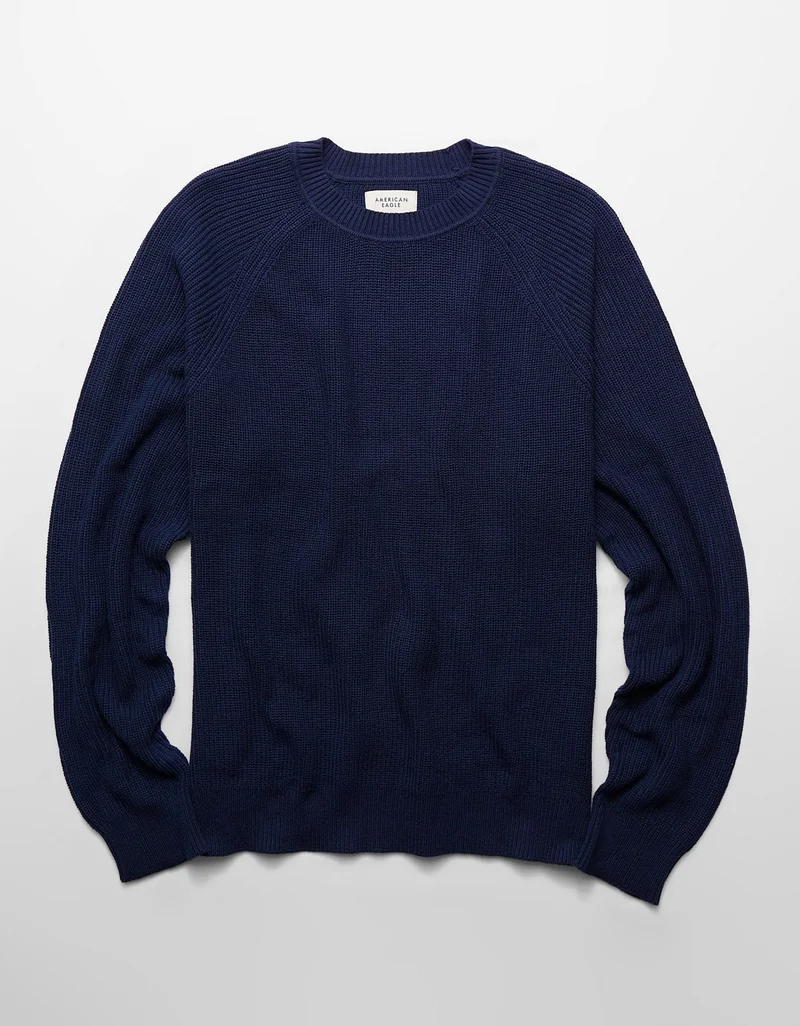 American Eagle  AE Shaker Stitch Sweater  | Best Price UAE