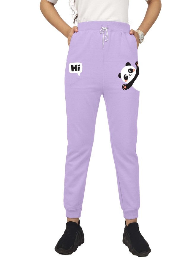 KYDA KIDS® Girls Cottonblend Printed Track Pants (Pack of 1) - Image 2