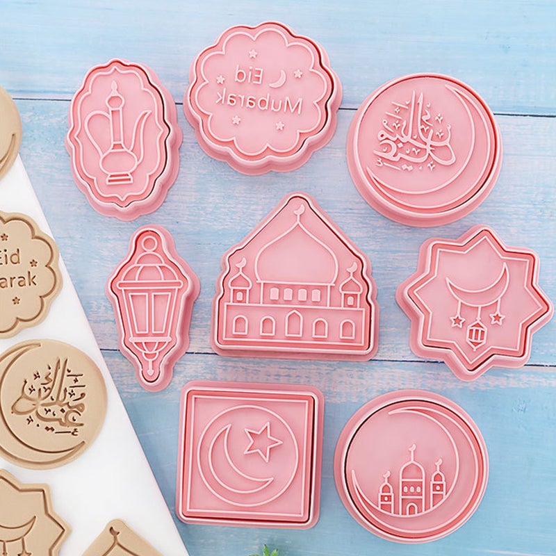 8pcs Cookie Molds Biscuits Press Molds Cookie Molds for Home - Image 1