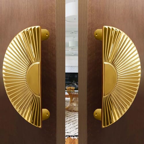 VOLO Main Door Handle/Door Handles for Main Door/Glass Door Handle/Pull Handles, for Home/Office/Hotels(Model- S-615, PVD Gold) (Pack of 1 Set) (8") - Image 1