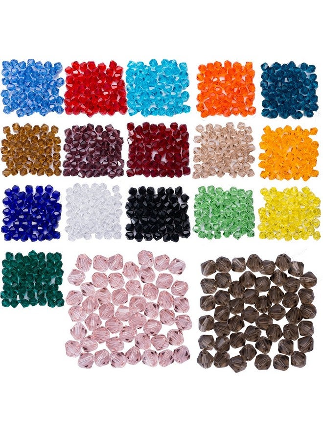 LONGWIN Lot 900Pcs Glass Bicone Beads Longwin Wholesale 6Mm Bicone Shaped Crystal Faceted Beads Jewelry Making Supply For Diy Beading Projects Bracelets Necklaces Earrings & Other Jewelries - Image 1