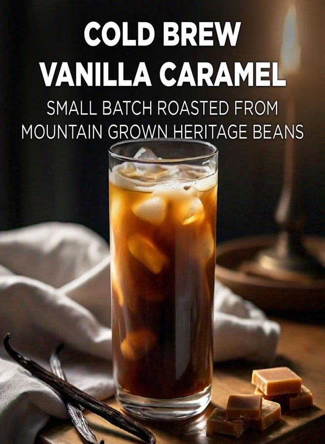 Maud's Vanilla Caramel Flavored Cold Brew Coffee Pods, 18 ct, Dark Roast Flavored Coffee in Single Serve Pods - 100% Arabica Beans, Compatible with Keurig K Cups Maker - Image 3