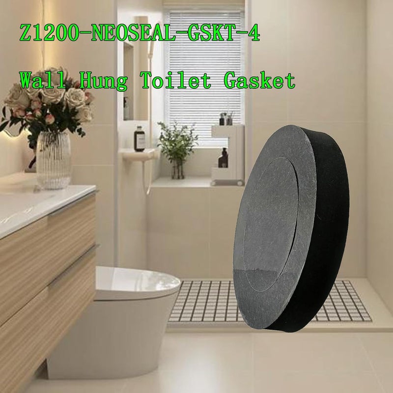 Dicsley Wall Hung Toilet Gasket, Z1200-NEOSEAL-GSKT-4, Bonded Neo Seal Closet Gasket Replacement Kits, for Rear Discharge Toilet, Rear Outlet Toilet, Rear Flush Toilets, Wall Mounted Toilet - Image 2