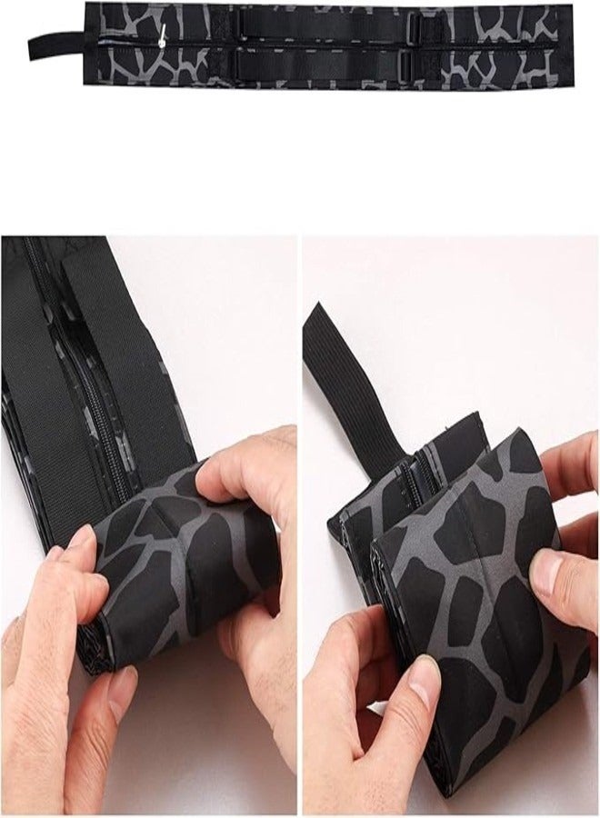ITALO 2-Pcs Foldable Shopping Bags, Reusable Foldable Shopping Bag, Travel Portable Bag with One Shoulder, Leopard Shoulder Bag for Shopping, Travel, Outdoor, Camping  - Image 4