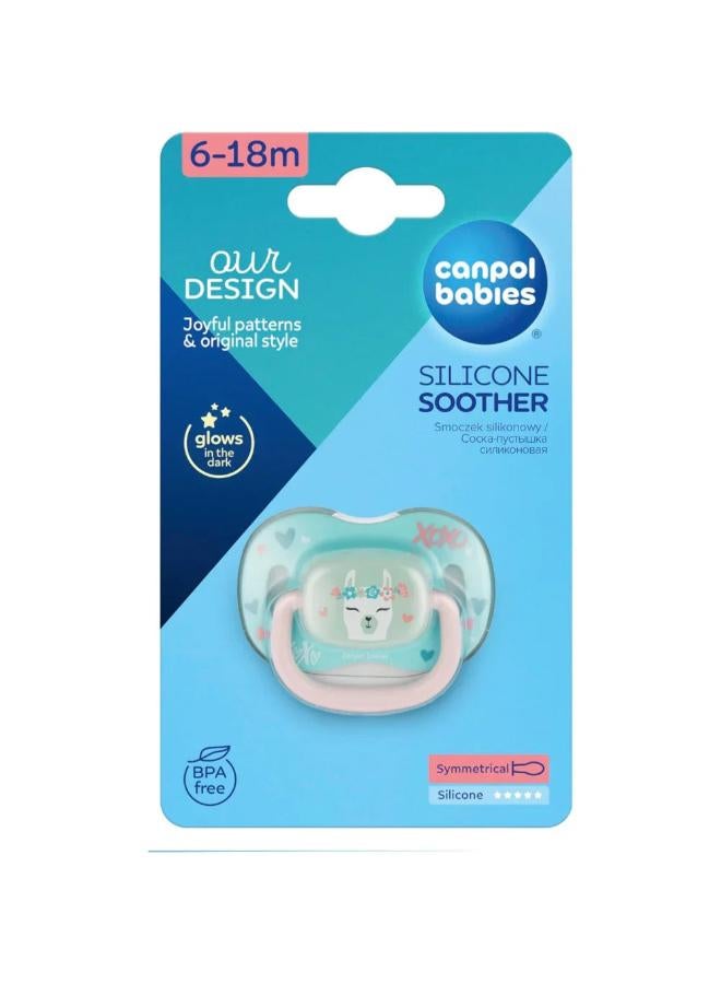 Canpol Babies Silicone Symmetrical Soother 6-18m - Llama - Image 1