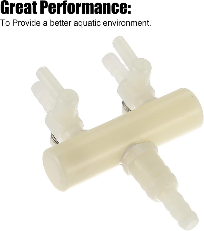 Meridian VOCOSTE White Plastic 2‑Way Aquarium Air Flow Control Lever Valve - CT - Image 5