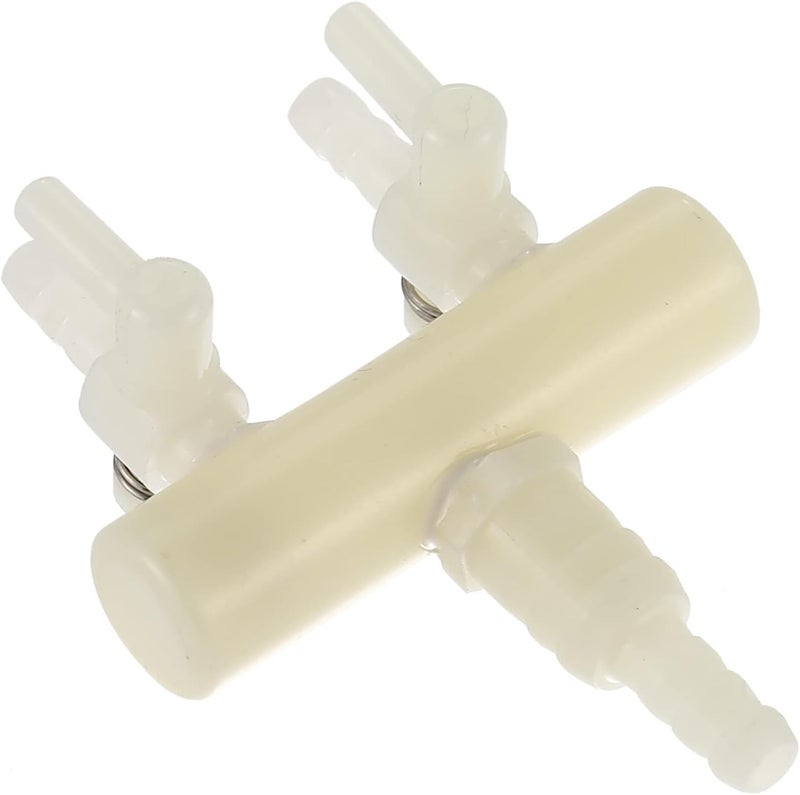 Meridian VOCOSTE White Plastic 2‑Way Aquarium Air Flow Control Lever Valve - CT - Image 1