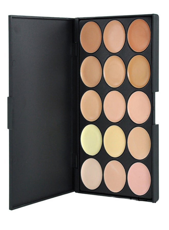 popfeel 15 Colors Concealer Palette Foundation Face Cream Makeup Face Concealer Powder Long Lasting Cosmetics - Image 5