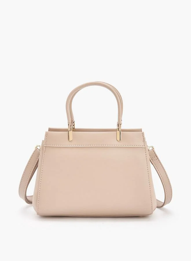 Flora Bella By Shoexpress MULTICOLOR Flora Bella Logo Embossed Tote Bag with Detachable Strap for Women | Best Price UAE