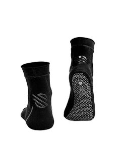 Sanabul  New Item Foot Grip Socks For Men & Women | Mma, Kickboxing, Wrestling, Pilates, Yoga Anti Slip Socks, Non Slip Socks (Large/X-Large, Black)  - Image 2