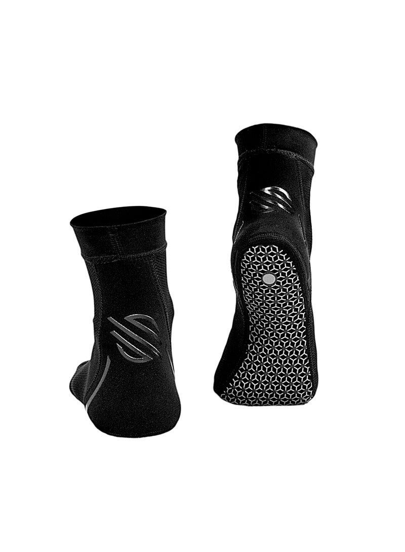 Sanabul  New Item Foot Grip Socks For Men & Women | Mma, Kickboxing, Wrestling, Pilates, Yoga Anti Slip Socks, Non Slip Socks (Large/X-Large, Black)  - Image 2