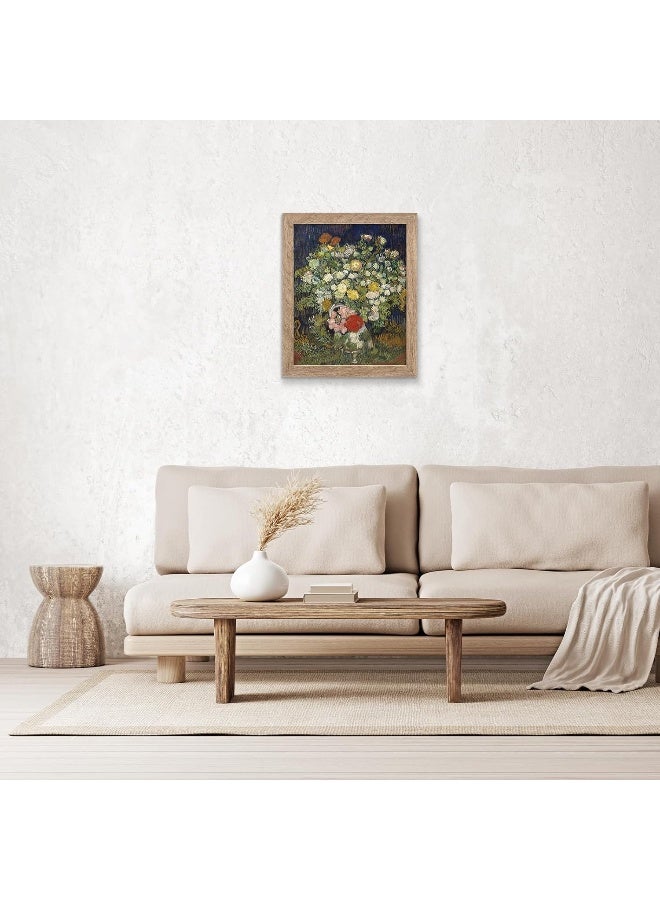HoozGee Floral Canvas Art - Bouquet of Flowers in a Vase Vincent Van Gogh Inspired - Image 3