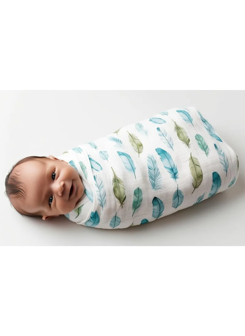 TUMMY Muslin Cotton  Dohar Blanket Crib Cot Light & Soft Summer Ac Blanket babies 0 To 3 Years