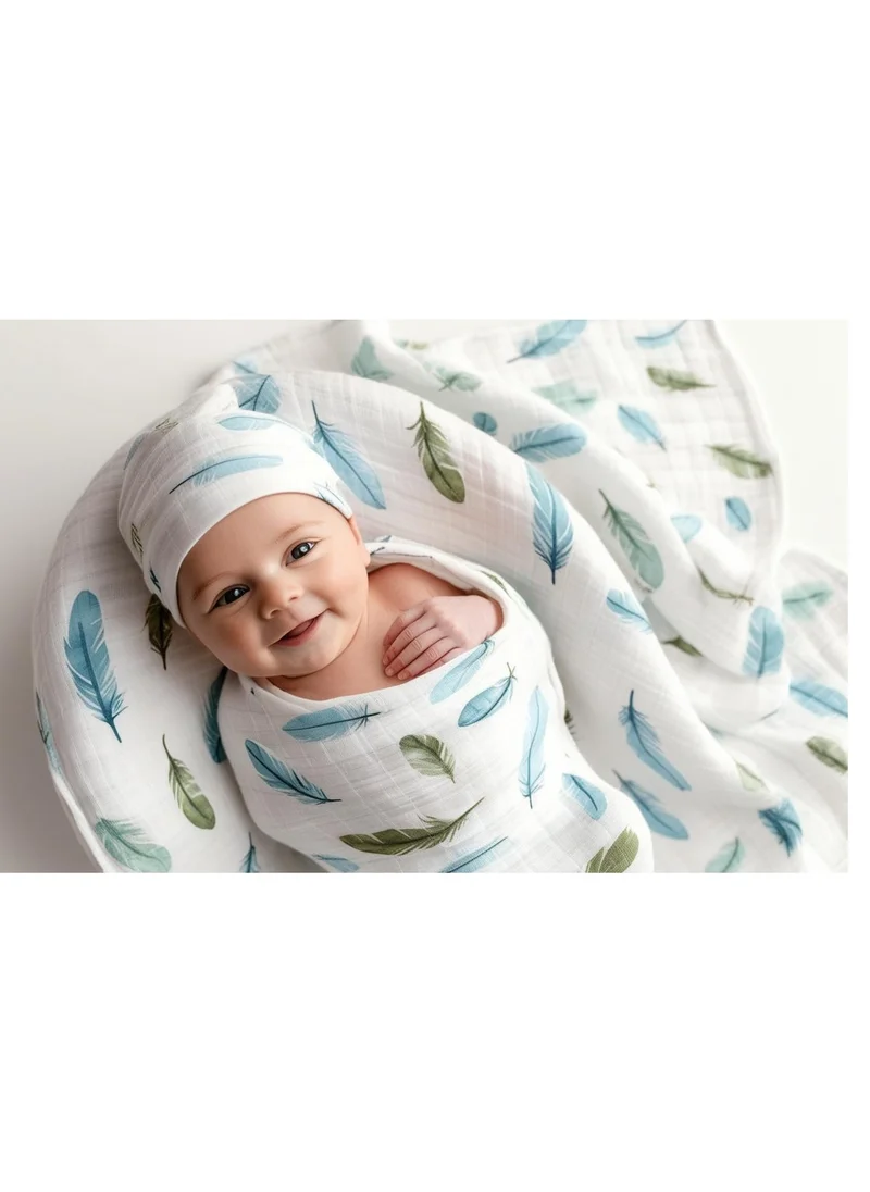 TUMMY Muslin Cotton  Dohar Blanket Crib Cot Light & Soft Summer Ac Blanket babies 0 To 3 Years