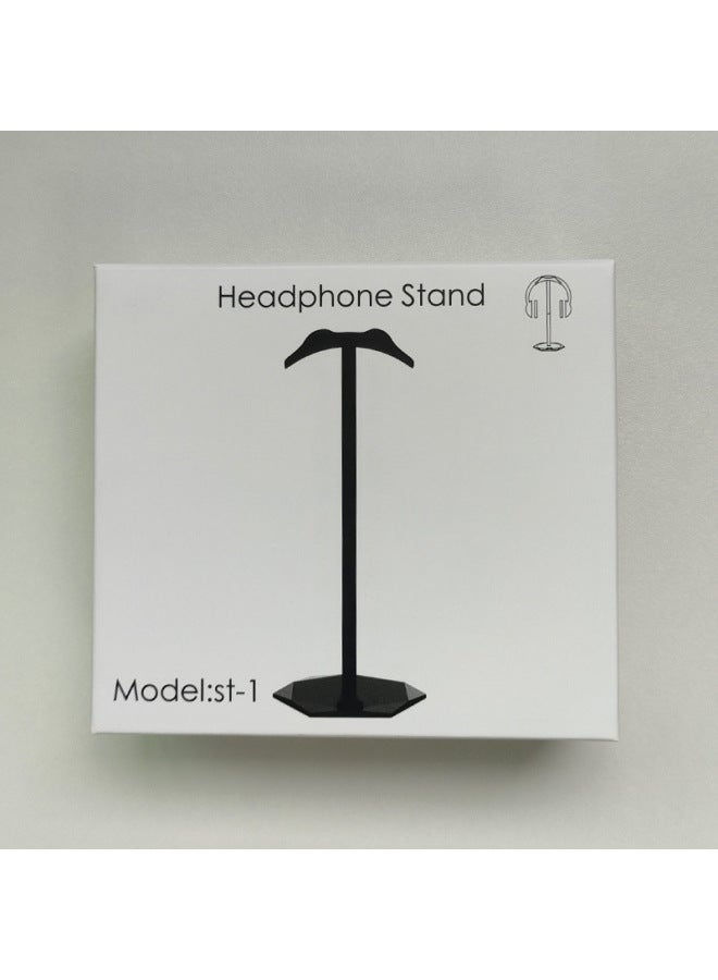 Headset Holder Mobile Phone Holder Aluminum Alloy Headset Holder Headset Wired Bluetooth Headset Holder-Color:Black + Naked Bag - Image 3