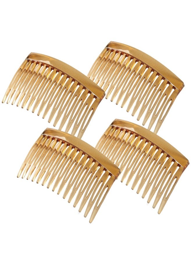 Zoolinn French Twist Hair Comb Set - 4PCS, Decorative Side Comb Clips for Women, Strong-hold Hair Accessories for Up-Do Styling, Bun Chignon, Perfect for Any Occasion - Image 1