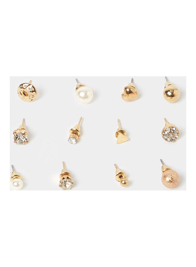Styli Set of 12 - Embellished Stud Earrings  - Image 3