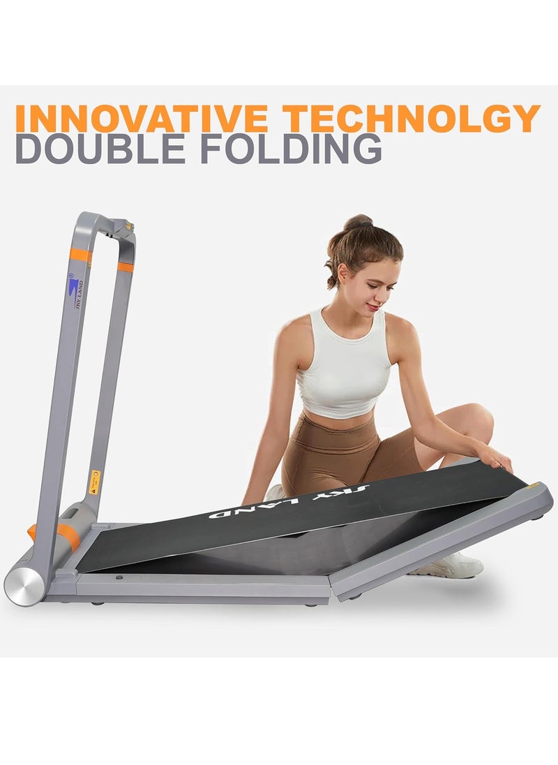 Sky Land Foldable Walking Pad Treadmill Machine|Treadmill For Home With Unique Full-Fold Tech Patent, Space Saving Design With Remote Control, Bluetooth & Device Holder  - Image 2