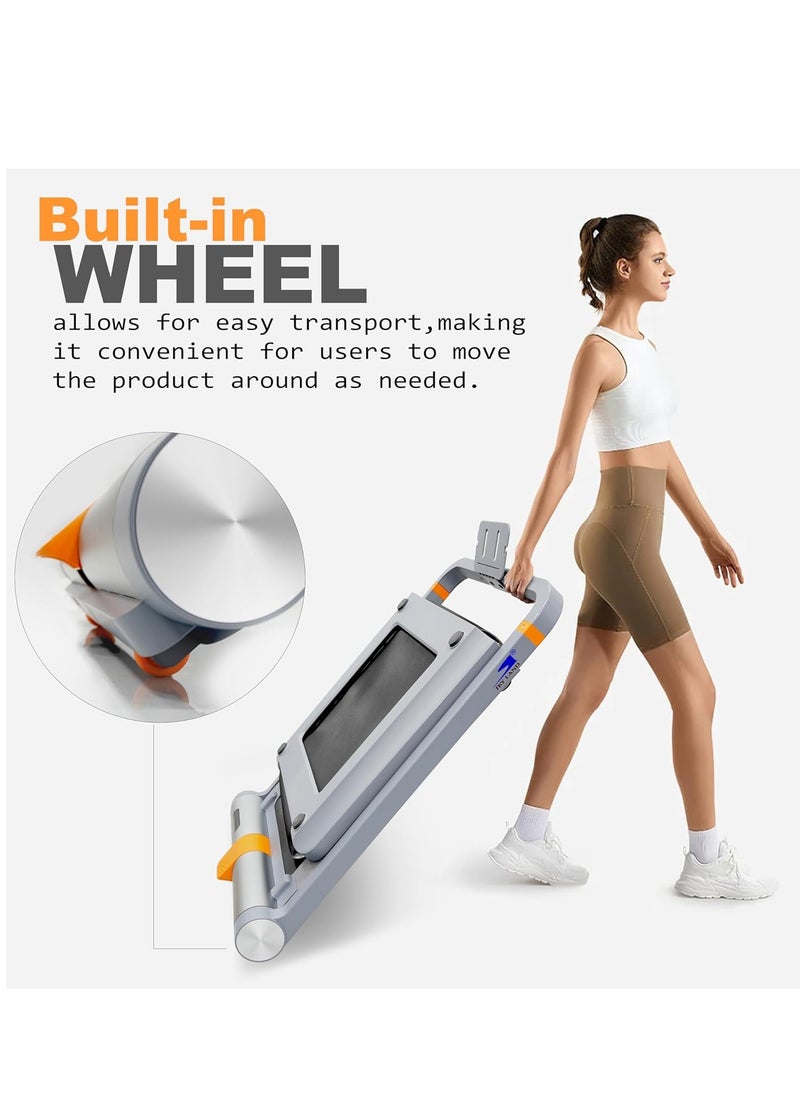 Sky Land Foldable Walking Pad Treadmill Machine|Treadmill For Home With Unique Full-Fold Tech Patent, Space Saving Design With Remote Control, Bluetooth & Device Holder  - Image 5