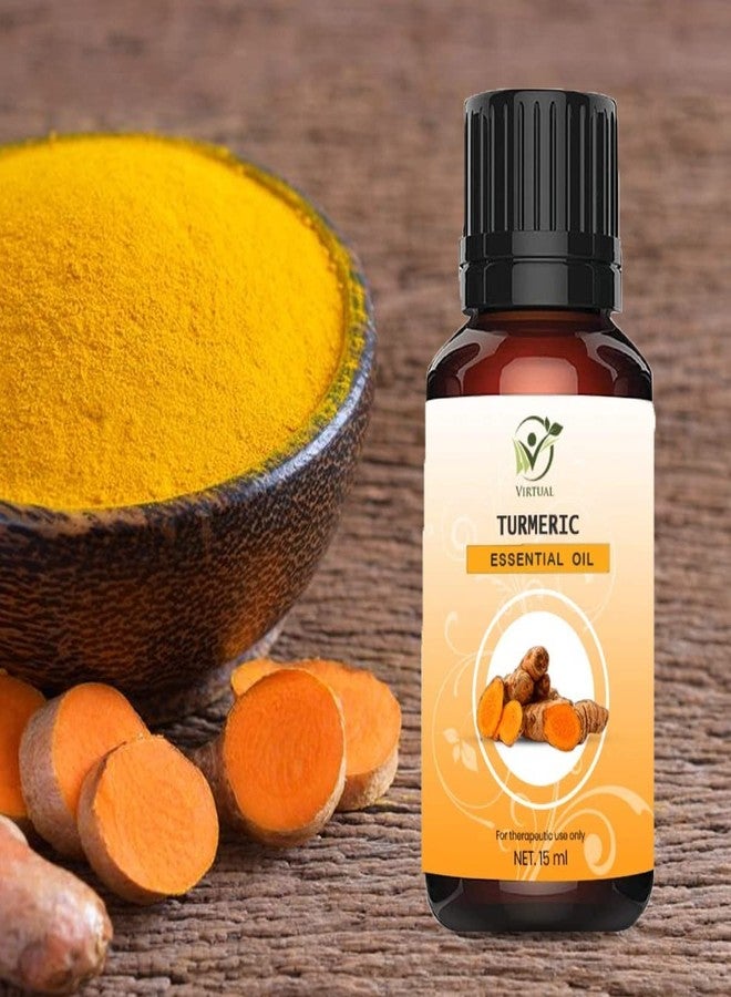 افتراضي زيت الكركم الطبيعي النقي 100% من Virtual، زيت أساسي لتفتيح البشرة، علاج حب الشباب، التصبغات، البقع الداكنة، زيت للوجه مناسب لفصل الصيف - Image 5