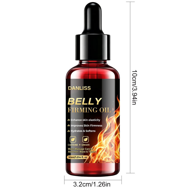 DANLISS Caffeine Ginger Abdominal Firming Massage Oil 30ml - Lifts, Moisturizes, and Warms the Waist, Abdomen, and Thighs - Image 5