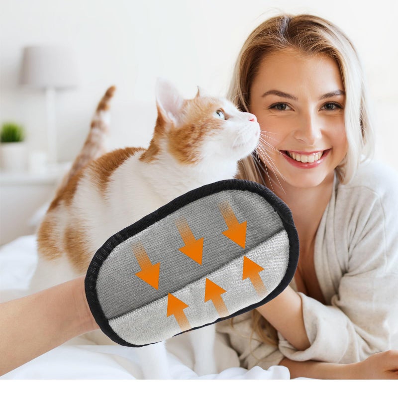 wxtylymxzdzq 3-Pack Pet Hair Remover Gloves - Remove Fur from Clothing, Furniture, Car Seats, Bedding & Upholstery - Reusable Lint Hair Remover Glove for Home, Car Interiors & Pet Owners - Image 4